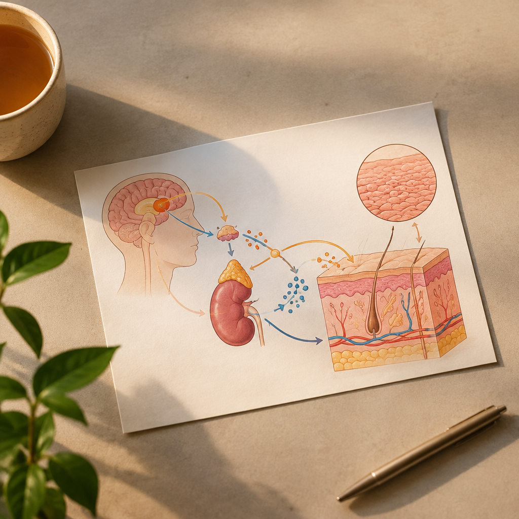 Các cơ chế sinh học đằng sau mối liên hệ giữa stress và da là gì?